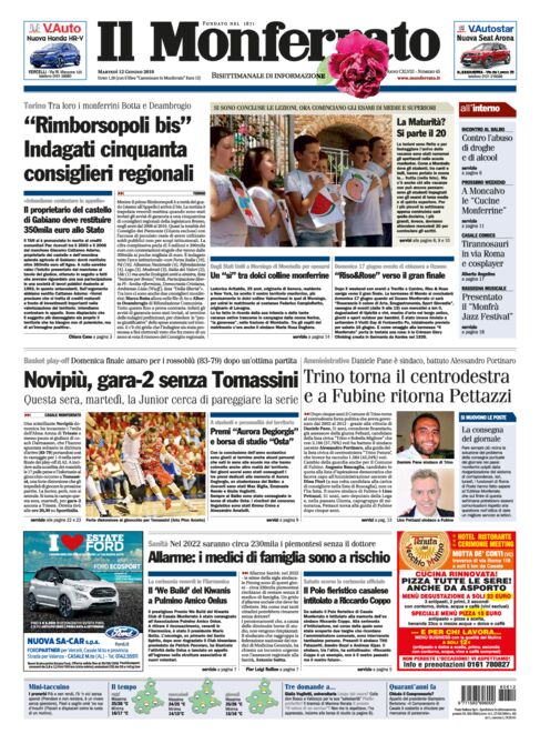 Il Monferrato - Edizione 45 del 12/06/2018